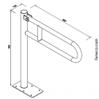 Faneco rokturis 60 cm 2