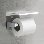 Gedy tualetes papīra turētājs ar plauktiņu, hroms 4
