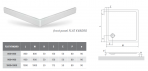 FLAT KVADRO 800 dušas paliktnis 80x80 cm 6