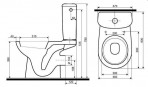 NOVA TOP PICO WC pods ar tvertni 2