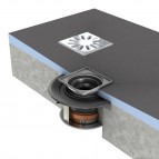 Fundo notece ar vertikālu izvadu, DN50, reste un pret uguns manšeti 3