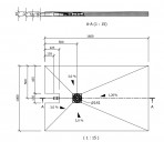 Fundo Plano komplekts ar novirzītu izvadu 160x100 cm DN40 3