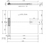 Fundo Plano Linea komplekts 120x90 cm, ar kanālu pie sienas 300 mm  5