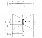 Fundo Riofino 120x90 cm, ar kanālu no sienas 300 mm 5