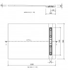 Fundo RioLigno 120x90 cm, ar kanālu no sienas 700 mm 4
