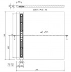 Fundo Riolito 120x120 cm, ar kanālu no sienas 110 mm 5