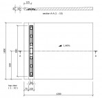 Fundo Riolito 120x100 cm, ar kanālu no sienas 900 mm 5