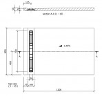 Fundo Riolito 120x80 cm, ar kanālu no sienas 700 mm 5