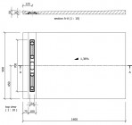 Fundo Riolito Neo 140x90 cm, ar kanālu pie sienas 700 mm 3