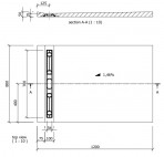Fundo Riolito Neo 120x80 cm, ar kanālu pie sienas 700 mm 3
