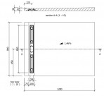 Fundo Riolito Neo 120x90 cm, ar kanālu pie sienas 800 mm 4
