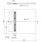 Fundo Riolito Neo 100x100 cm, ar kanālu pie sienas 800 mm 4