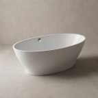 Galatea 1 brīvi stāvoša vanna 183x89x57 cm, Balta 3