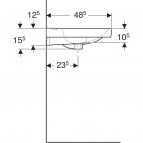 Geberit Aniara izlietne 755x485 mm, Balta 5