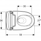 Geberit AquaClean Mera Classic bidē pods ar vāku, balts 4