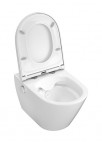 Genera Manual Rimless bidē pods ar vāku, Balts 2