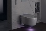 Geberit AquaClean Mera Classic bidē pods ar vāku, balts/hroms 7