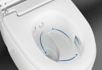 Geberit AquaClean Mera Classic bidē pods ar vāku, balts/hroms 4