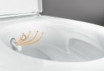 Geberit AquaClean Mera Classic bidē pods ar vāku, balts/hroms 12