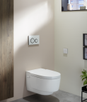 Geberit AquaClean Mera Comfort bidē tualetes pods ar vāku, balts 7