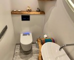 Geberit AquaClean Sela bidē tualetes pods ar vāku, balts/hroms 7