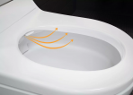 Geberit AquaClean Tuma Comfort bidē tualetes pods ar vāku, balts 9