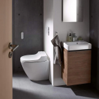 Geberit AquaClean Tuma Comfort bidē tualetes pods ar vāku, balts/balts 6