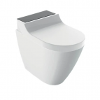 Geberit AquaClean Tuma Comfort bidē tualetes pods ar vāku, balts/melns