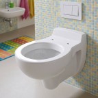 Geberit Bambini Rimfree pods no sienas ar dziļo skalošana, Balts 3
