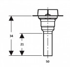 Geberit CleanLine вертикальное удлинение между этажами L340mm, d50 7