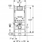 Инсталляция Geberit Delta WC 112cm 3