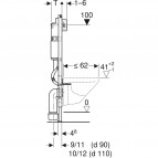 Geberit Duofix Basic WC iebūvējamais rāmis 112 cm 2