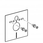 Geberit akustiskā izolācijas plāksne - poda blīve 2