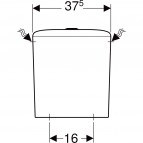 Geberit iCon Сливной бачок, белый 4