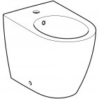Биде напольный Geberit iCon, белый 4