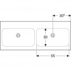 Geberit iCon Light dubultizlietne, balta, 120x48 cm 4