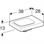 Geberit iCon Light izlietne, bez pārplūdes, balta, 38x28 cm 2