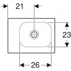 Geberit iCon Light izlietne, bez pārplūdes, balta, 38x28 cm 2