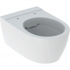 Geberit iCon sienas tualetes gludām sānu malām, Rimfree, balts