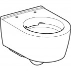 Geberit iCon sienas tualetes pods Compact, Rimfree, balts 7