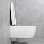 Geberit iCon sienas tualetes pods, samazināts dziļums, Compact, balts 3
