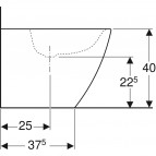 Geberit iCon Square grīdas bidē, slēgta forma, balts 4