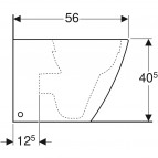 Geberit iCon Square grīdas tualetes pods, Rimfree, balts 3