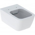 Geberit iCon Square sienas tualetes pods, Rimfree, balts