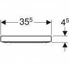 Geberit iCon tualetes poda vāks ar QR/SC, balts 3