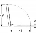 Geberit iCon tualetes poda vāks, balts 4