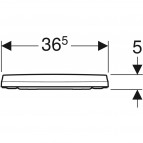 Крышка для унитаза Geberit iCon, SC, белая 4