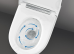 Geberit ONE sienas tualetes pods, TurboFlush, ar SC/QR vāku, balts 6