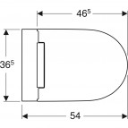 Geberit ONE подвесной унитаз, TurboFlush, QR/SC крышкa, белый 9