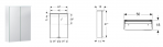 Geberit Option Basic spoguļskapis ar LED 50x68 cm, Balts 2